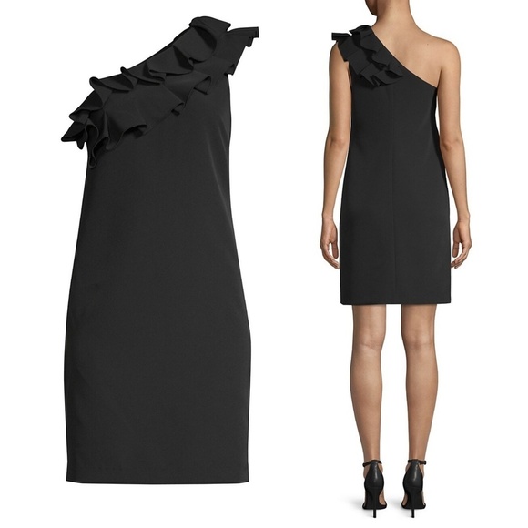 NWT Trina Turk Casa Mexico La Cruz Sheath One Shoulder Dress Sz. 4 - Picture 1 of 3